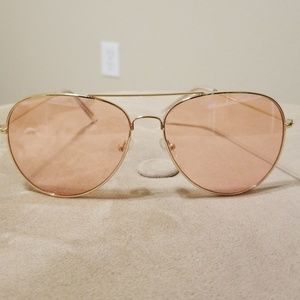 Pink and gold sunglasses